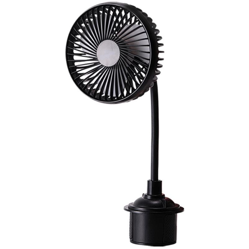 High Wind USB Car Cup Holder Fan 12V 24V Portable Vehicle Cooling Fan