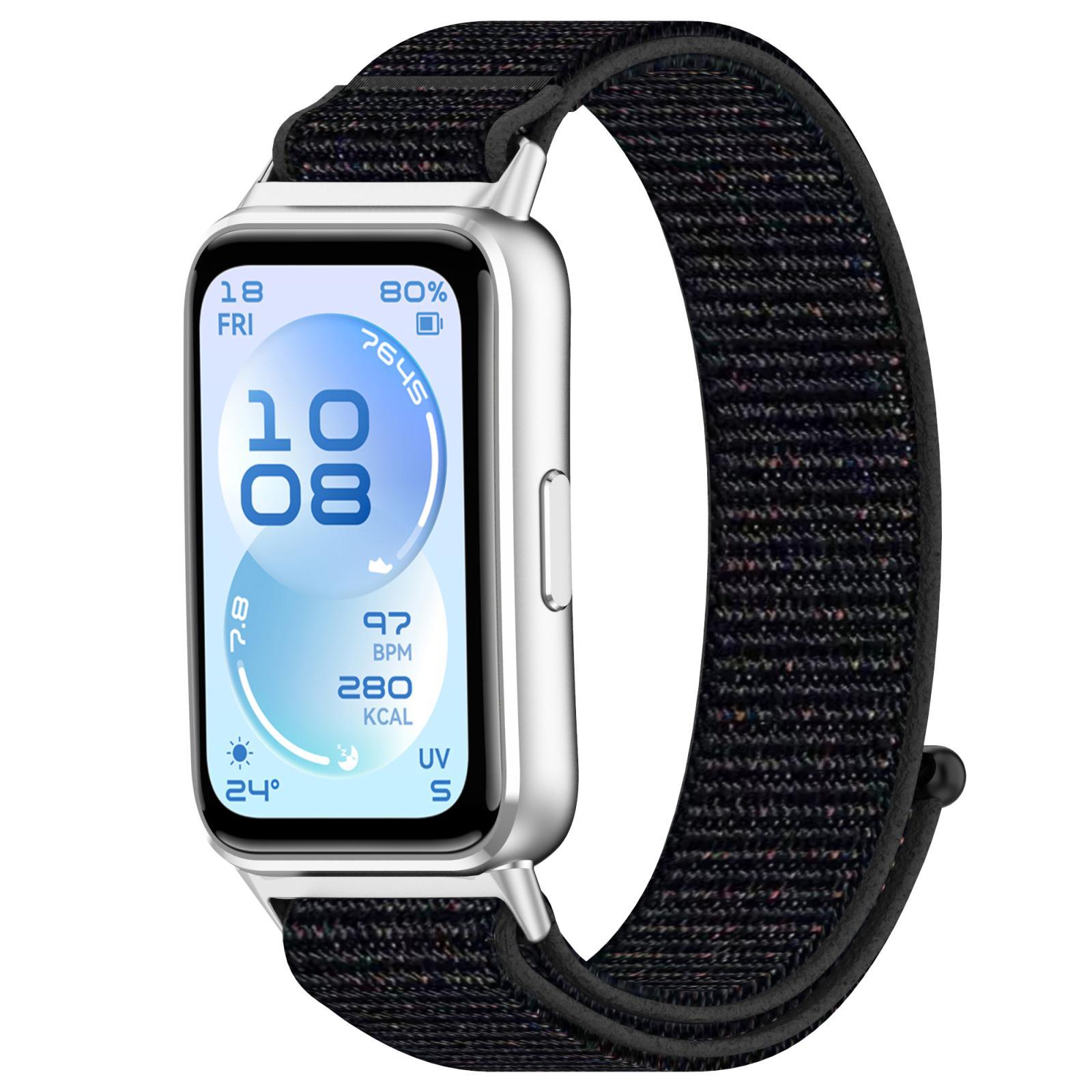 Huawei Band 11 Watch Band Breathable Nylon Hook and Loop Replacement Strap for Huawei Band 11 Pro