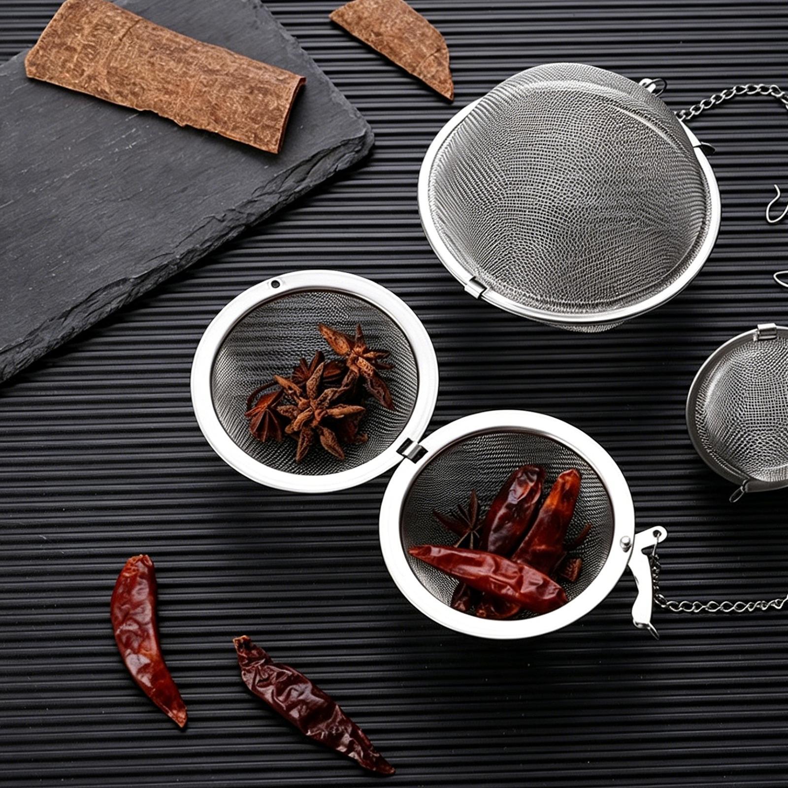 Premium Stainless Steel Tea Infuser Ball Mesh Tea Strainer for Loose Leaf Tea and Spices