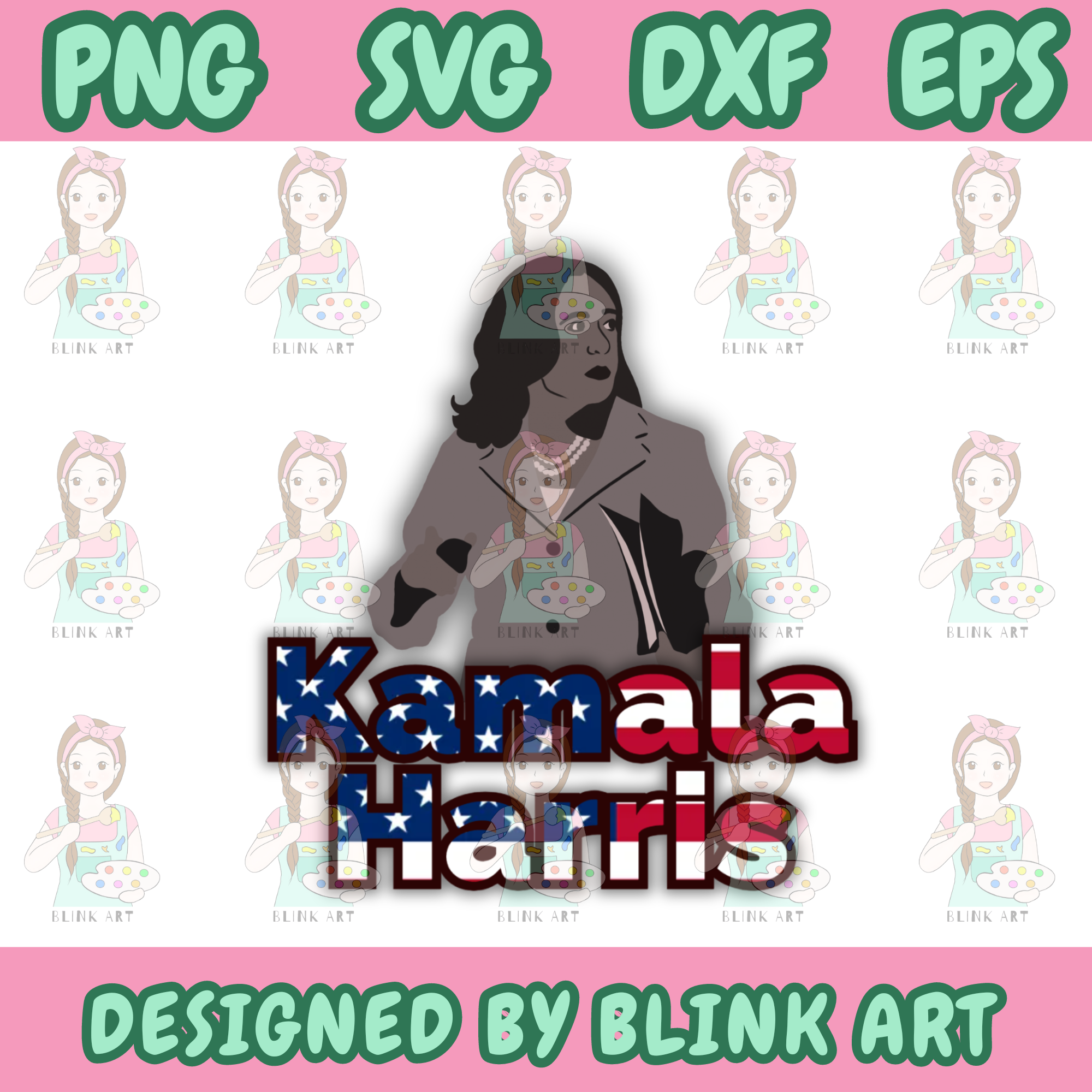 Kamala Harris Strong Women SVG, PNG, DXF, EPS File Kamala Ha | Inspire ...