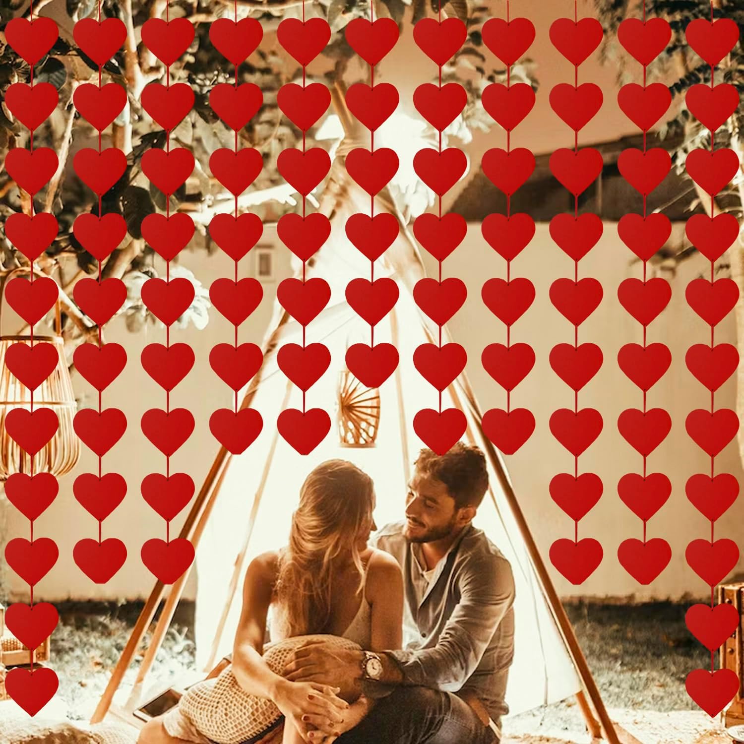 Felt Heart Garland main image 0