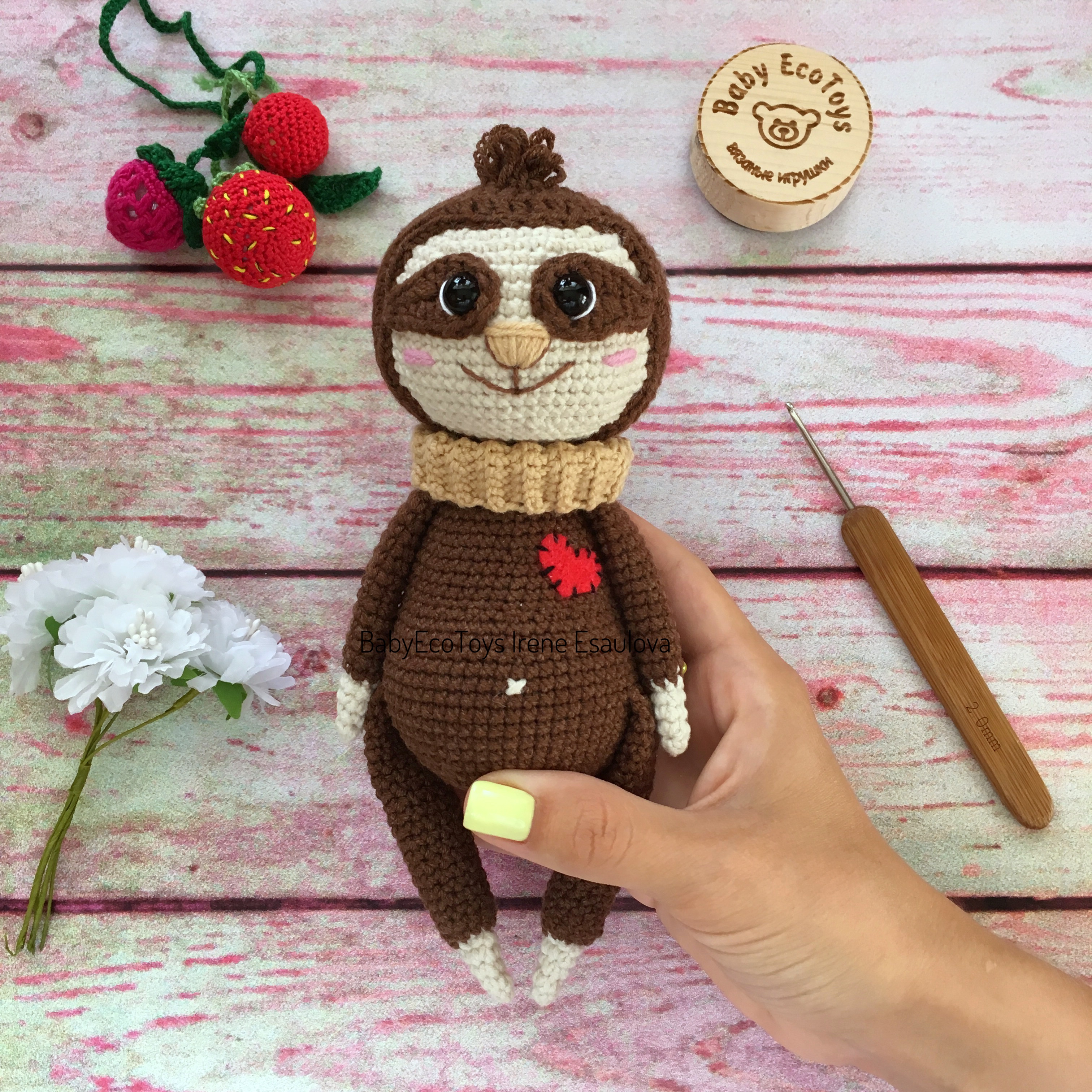 Crochet Amigurumi Pattern Sloth Neal Toy Pattern | Inspire Uplift