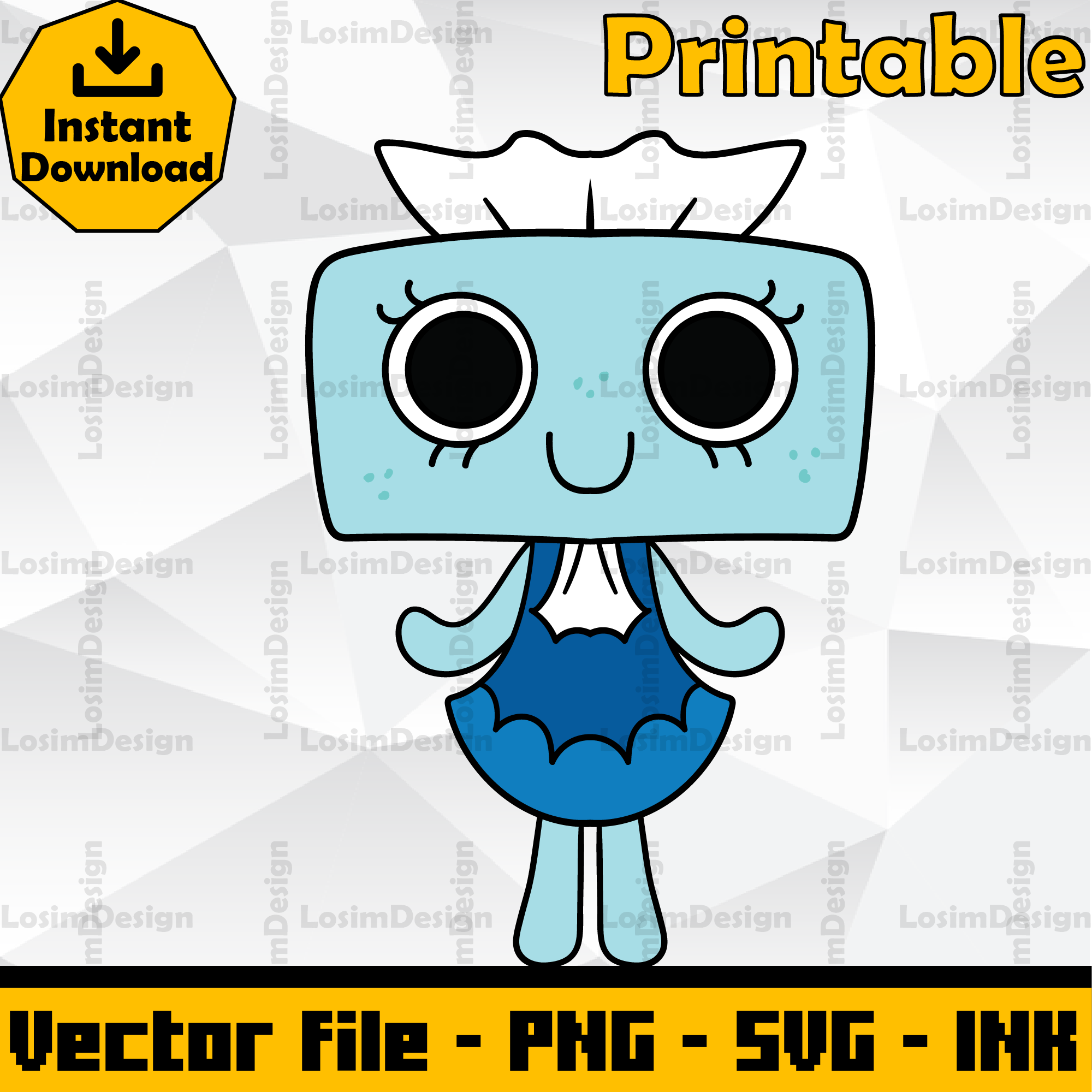 Tisha Vector Editable Tisha Dandy world SVG Cut file, Coloring Pages,SVG, | Inspire ...