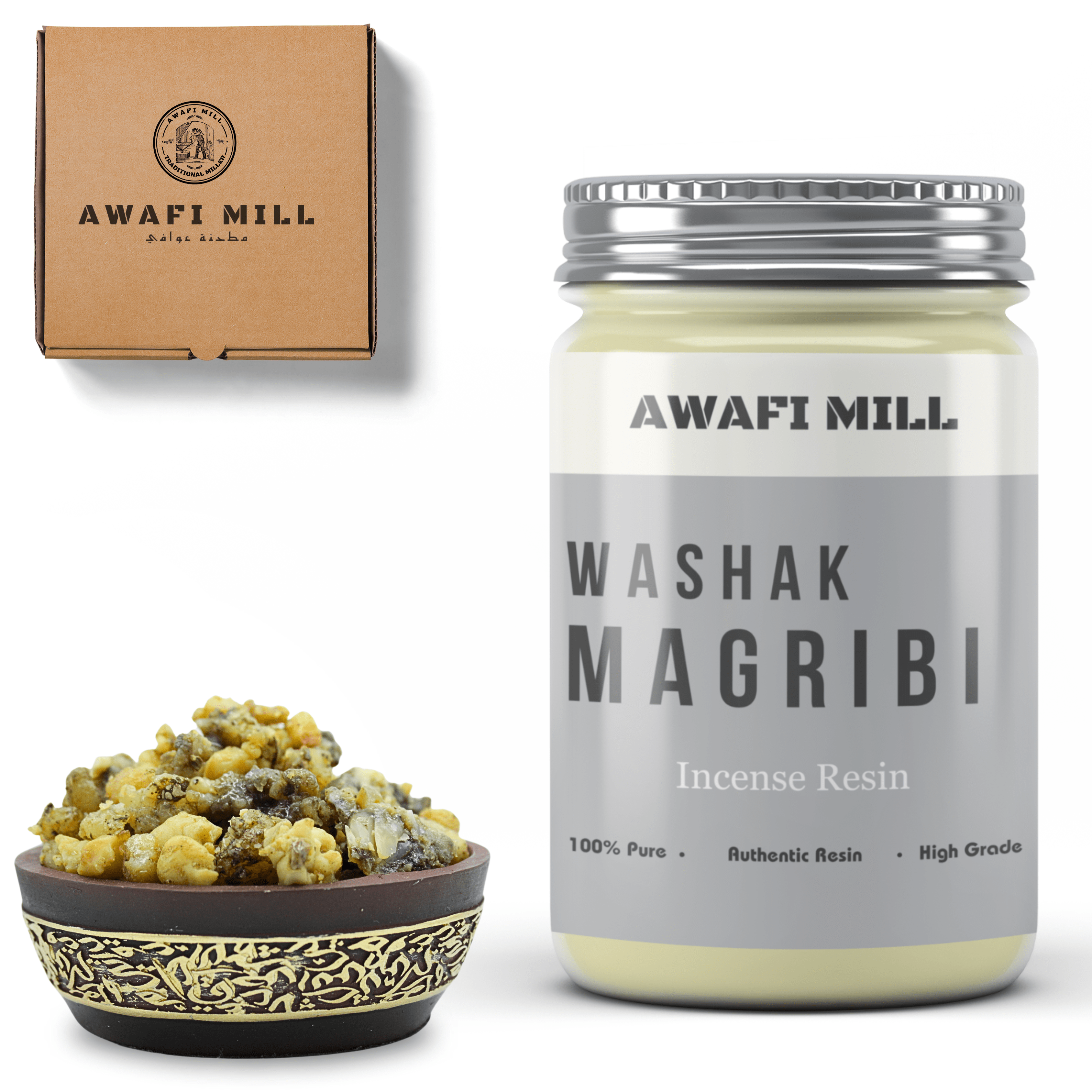 Awafi Mill Premium Washak Magribi Frankincense Resin - High | Inspire ...