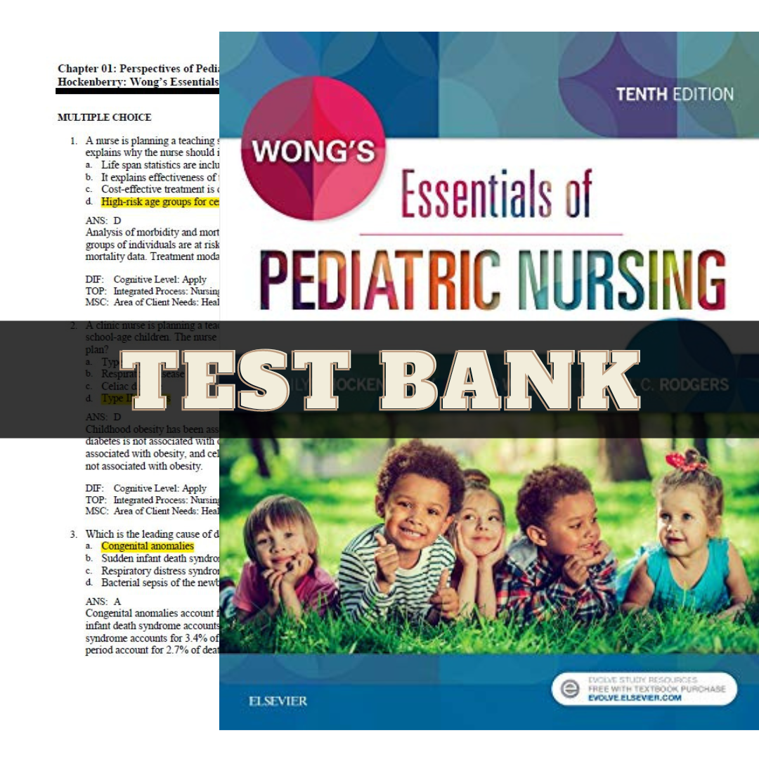 Latest 2024 Wong s Essentials of Pediatric Nursing 10th Edit | Inspire