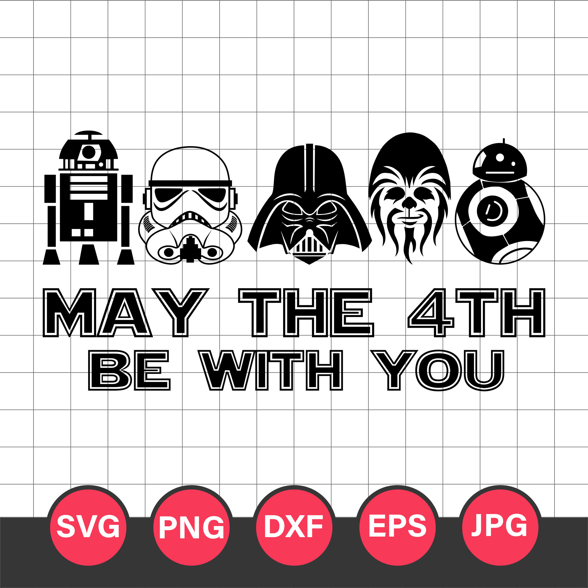 May The 4th Be With You Svg, Star Wars Characters Movies Svg | Inspire ...