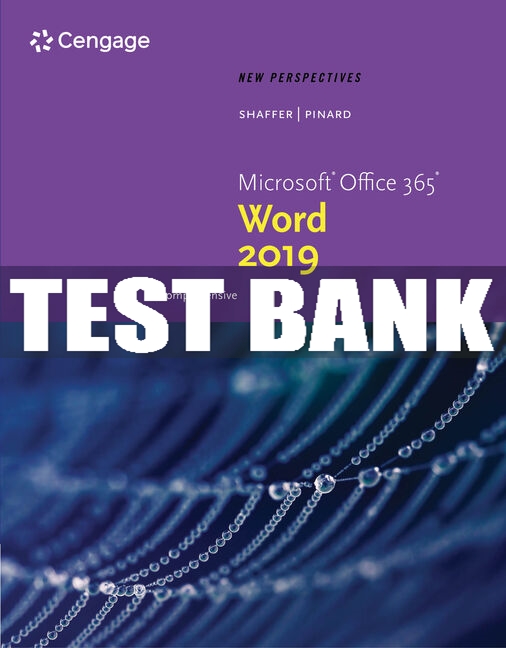 Test Bank For New Perspectives Microsoft Office 365 & Word 2 | Inspire ...
