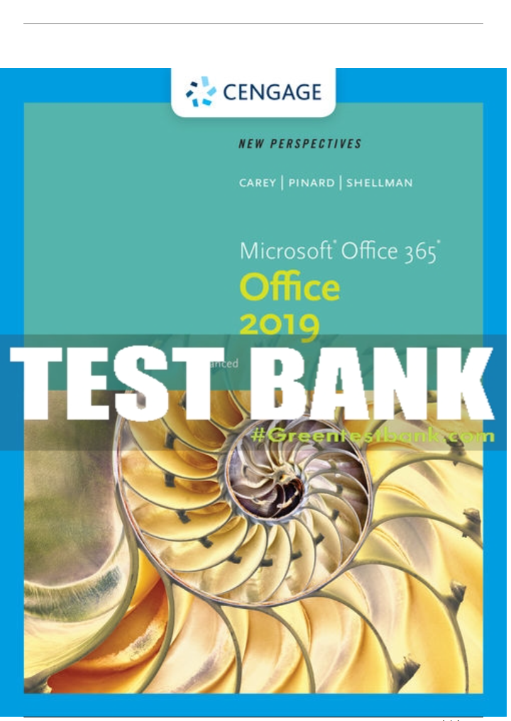 Test Bank For New Perspectives Microsoft Office 365 & Office | Inspire ...