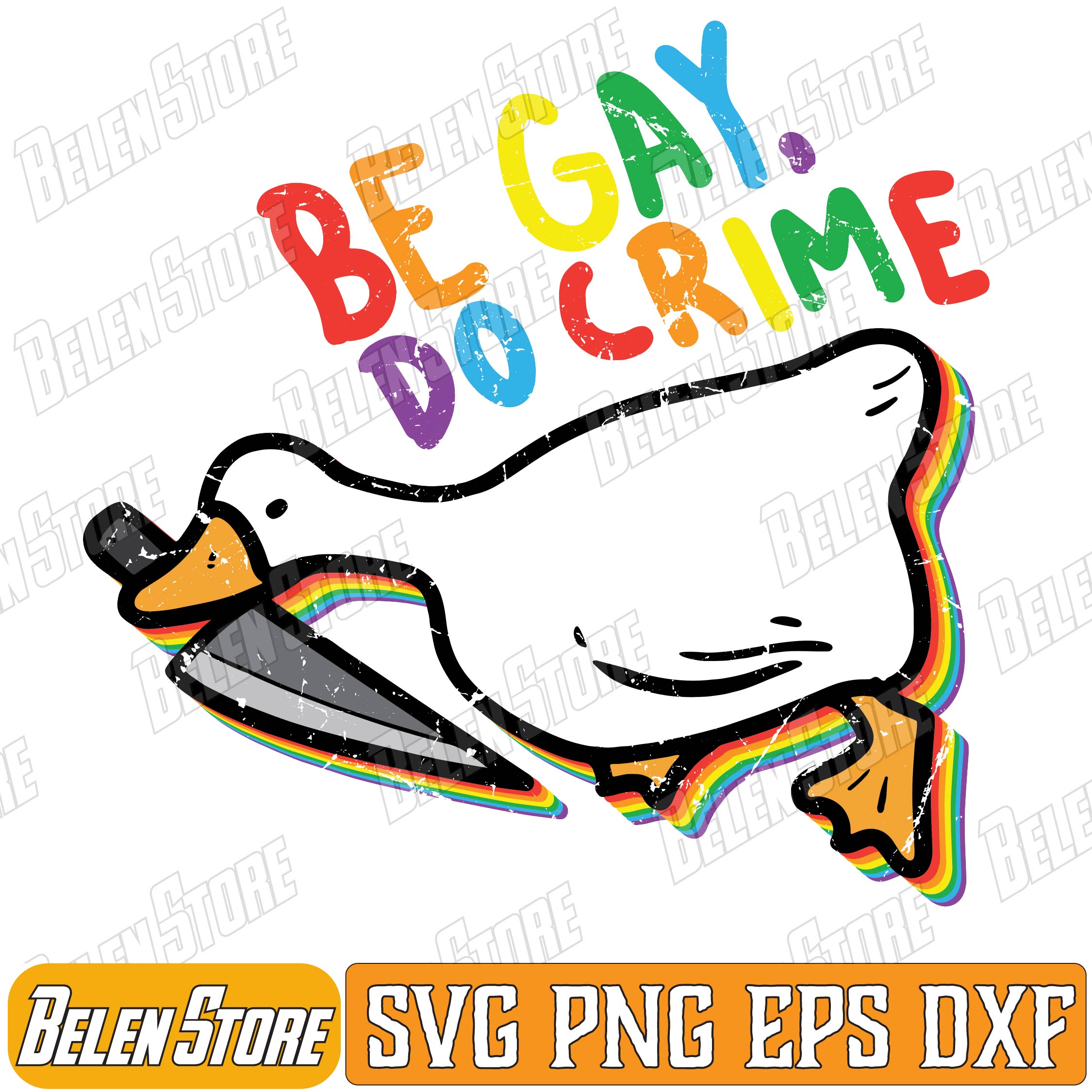 Be Gay Do Crime Goose Rainbow Pride Flag LGBTQ Men Women Svg | Inspire ...