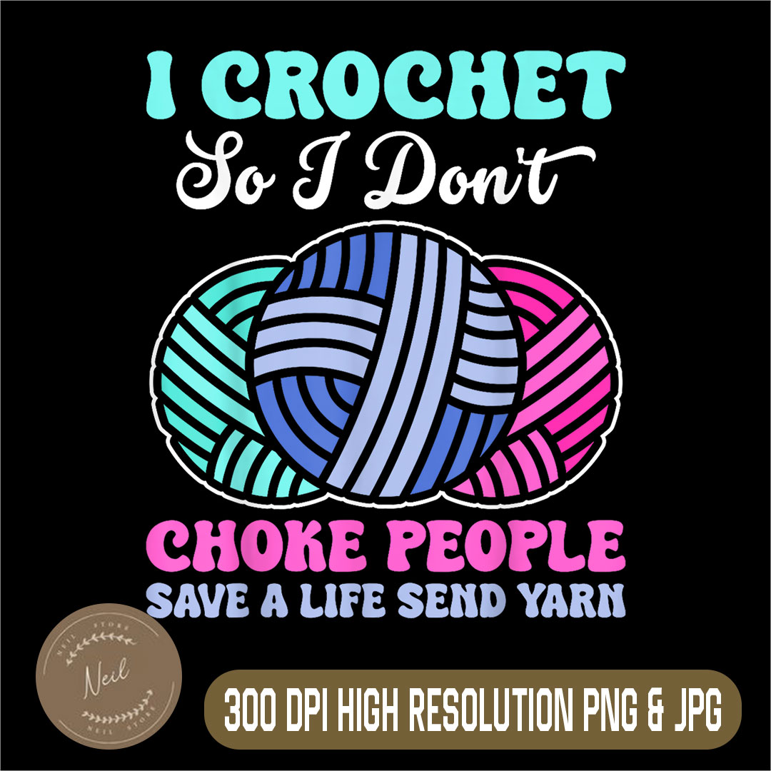 Funny Crochet Tote Bag – "i Crochet So I Don't Choke People