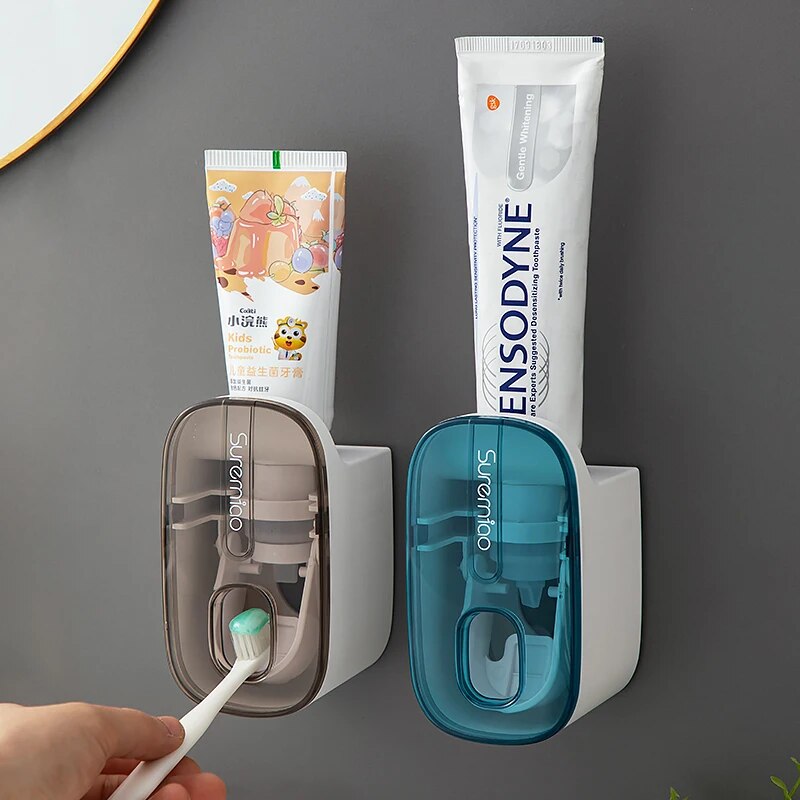 Automatic Toothpaste Dispenser, Wall Mount Squeezer & Holde | Inspire ...