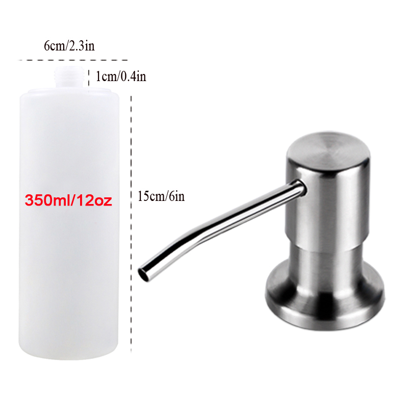 Soap Dispenser for Kitchen Sink Countertop Soap Dispenser Pump with Silicone Extension Tube
