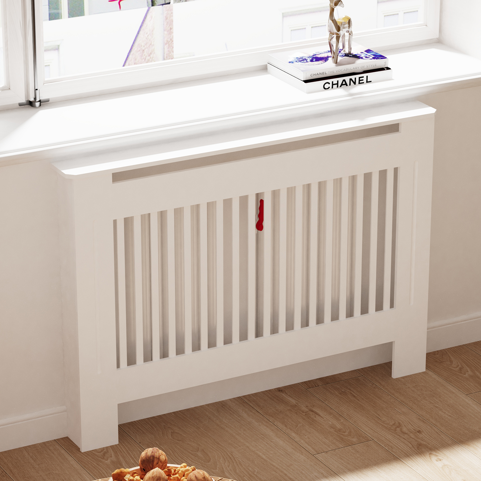 Wall Guard Radiator White Radiator Cover Wall | MDF Grill Cabinet | Inspire Uplift
