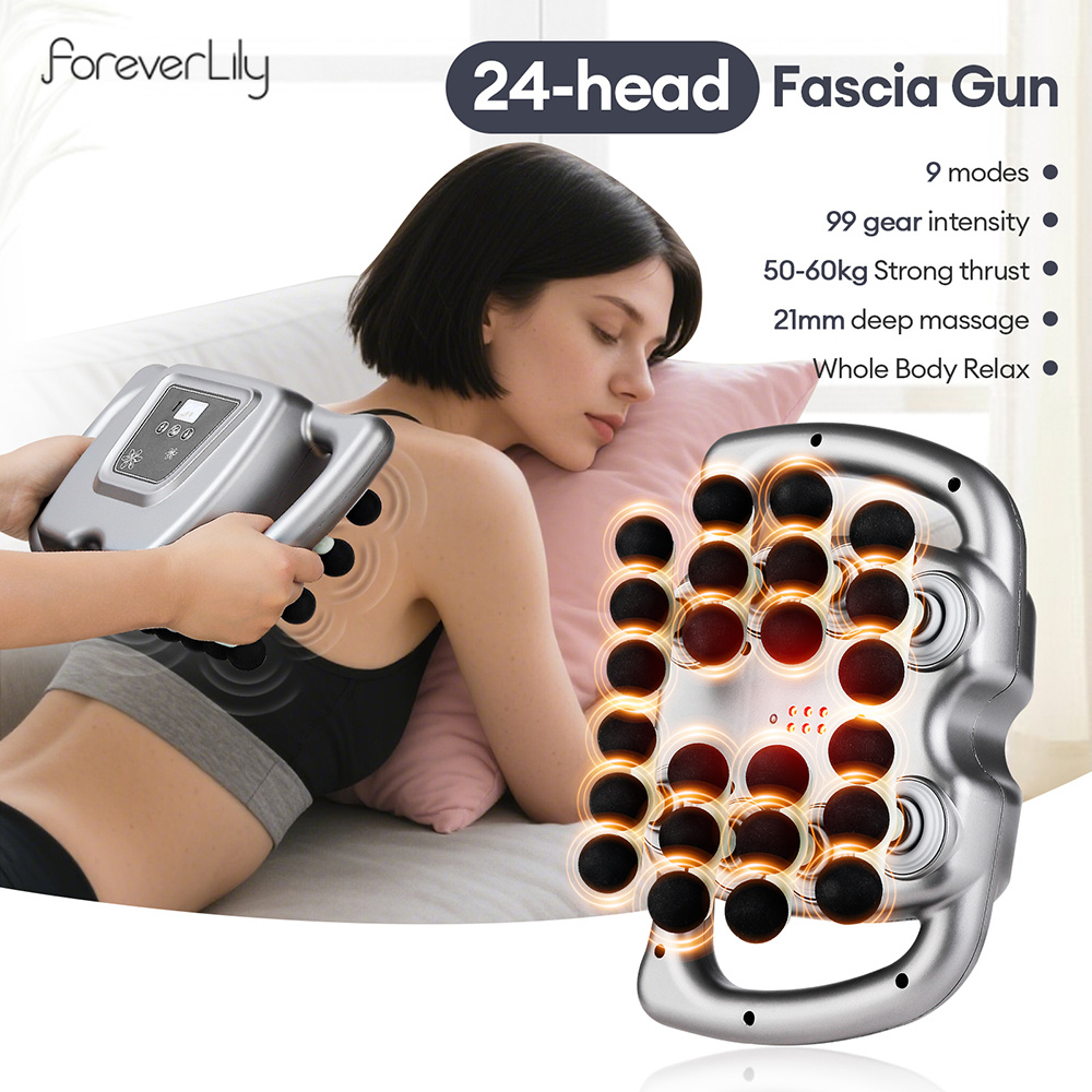 Deep Tissue 24-Head Vibration Massage Gun | Inspire Uplift