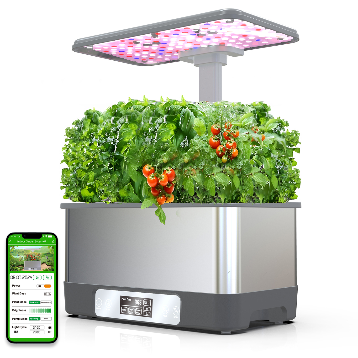 WiFi Indoor Hydroponic Garden Kit – 8 Pods LED | Inspire Uplift