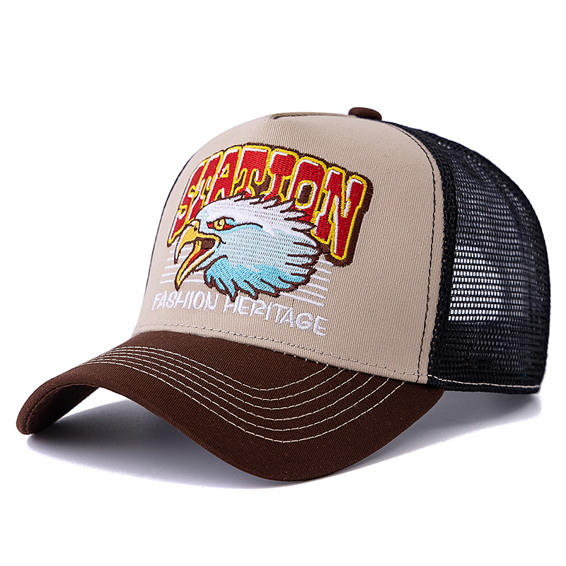 NWT Custom Hand-Embellished Eagle Mesh Trucker Hat ?✨ eagle | trucker – anmls main image 4
