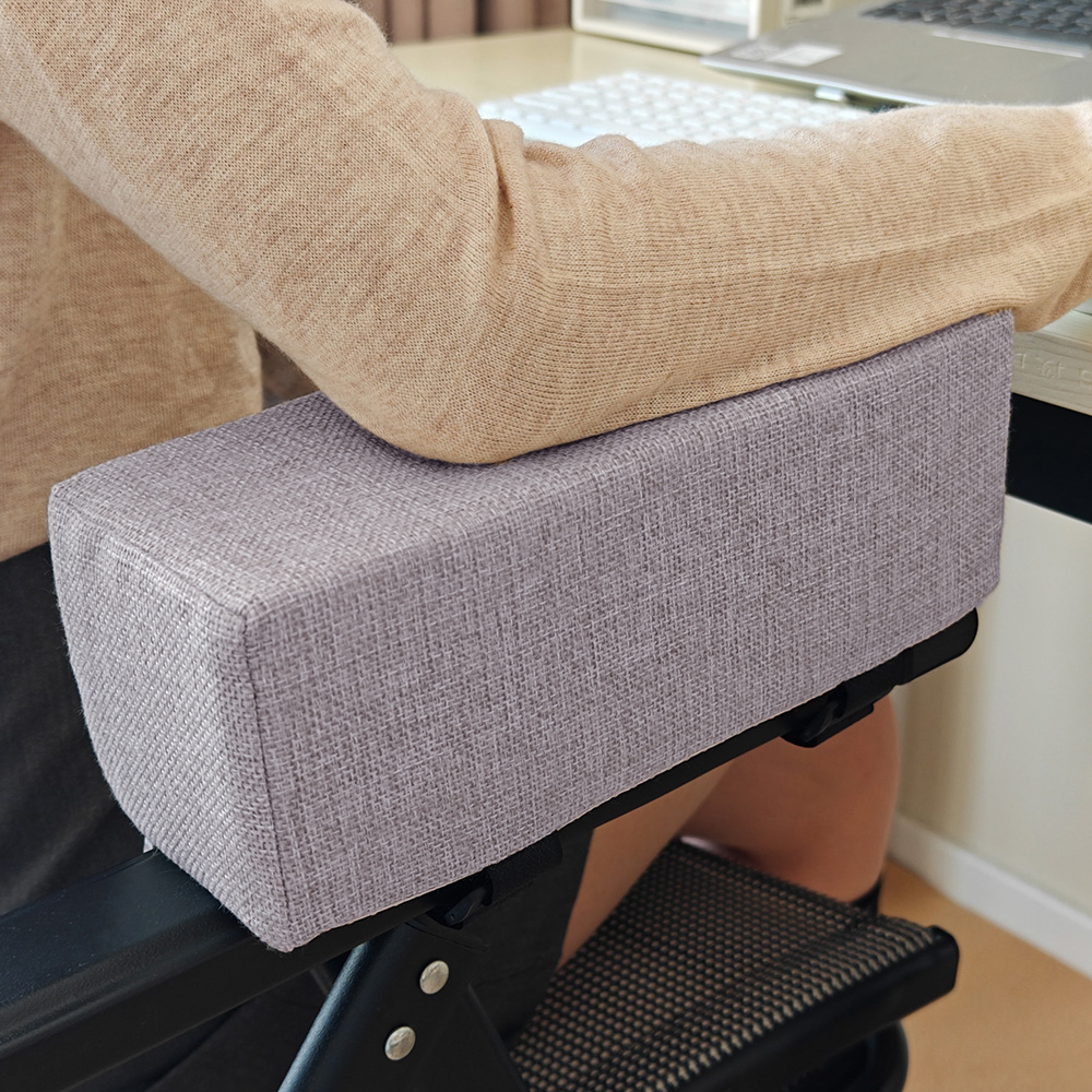 Cotton Linen Foam Armrest Pads Elbow Pillow Cushion for Office Chair Armrest Support