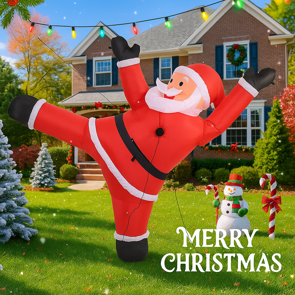 LED Home Supplies, Christmas Series Holiday Inflatable, Santa Claus Model Climb, Ornament Gift, Yard Lawn Decor