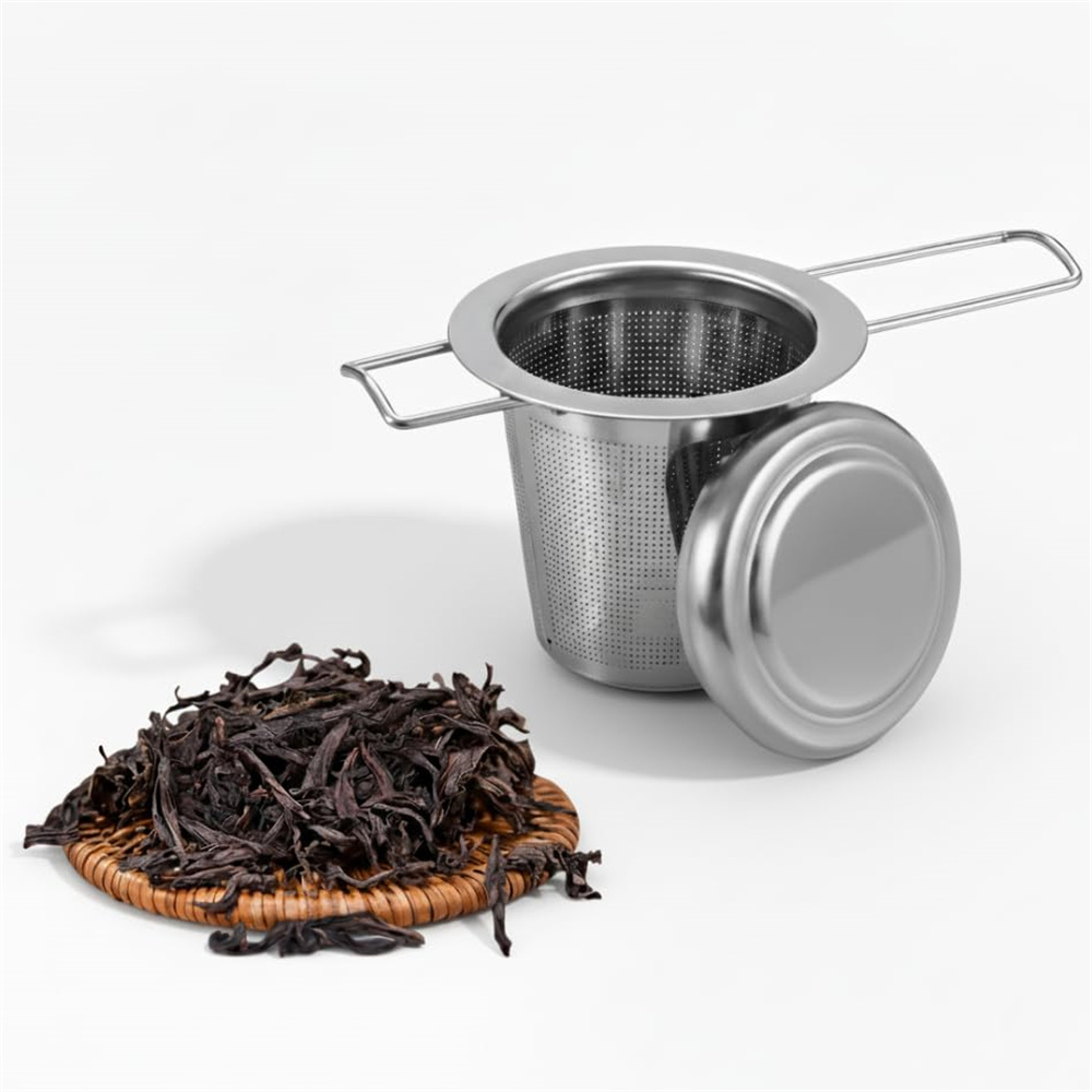 Extra Fine Stainless Steel Tea Infuser for Loose Leaf Tea Strainers with Lid