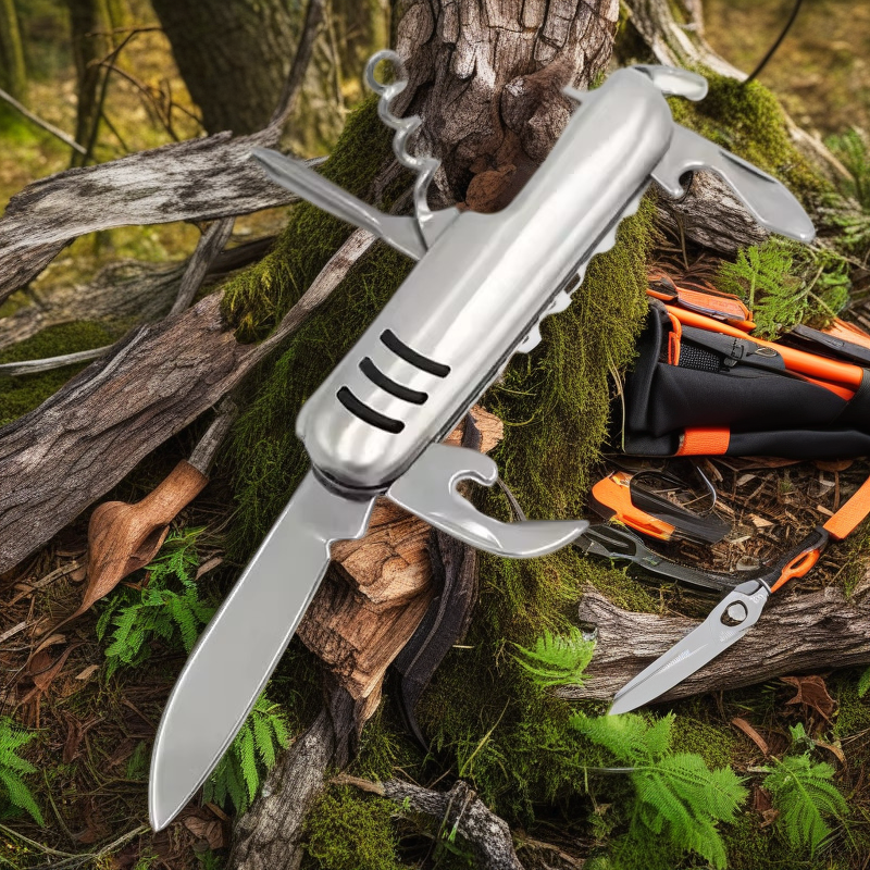 SwissPro Folding Camping Knife Stainless Steel Pocket Cutter for BBQ, Fruit & Outdoor Cooking