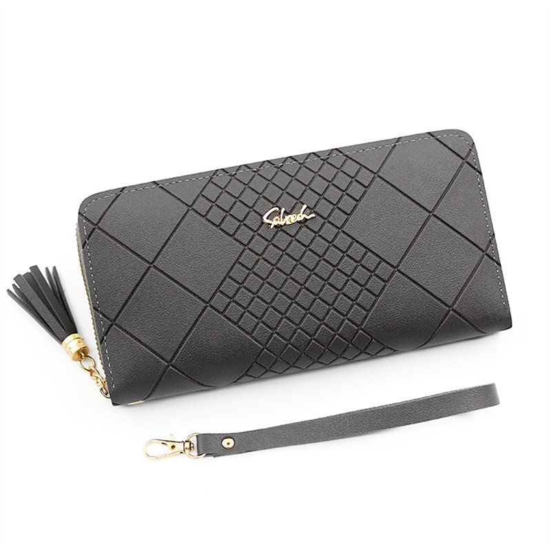 Elegant Zip Around Wristlet Wallet for Women Large Capacity PU Leather Wallet with Phone Pocket