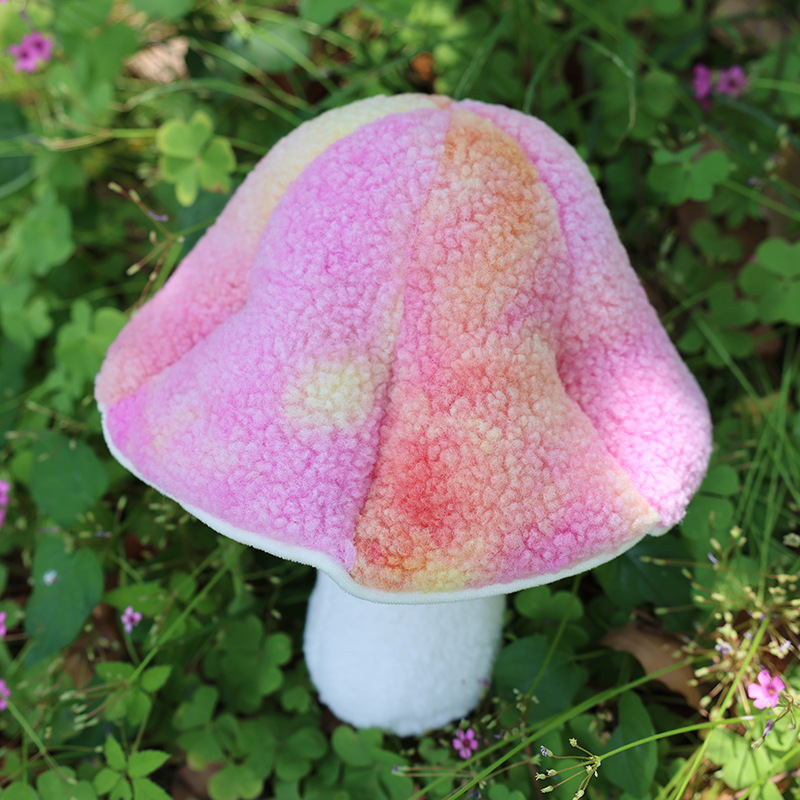Cozy Plush Mushroom Pillow Soft Stuffed Cushion Toy for Kids and Adults
