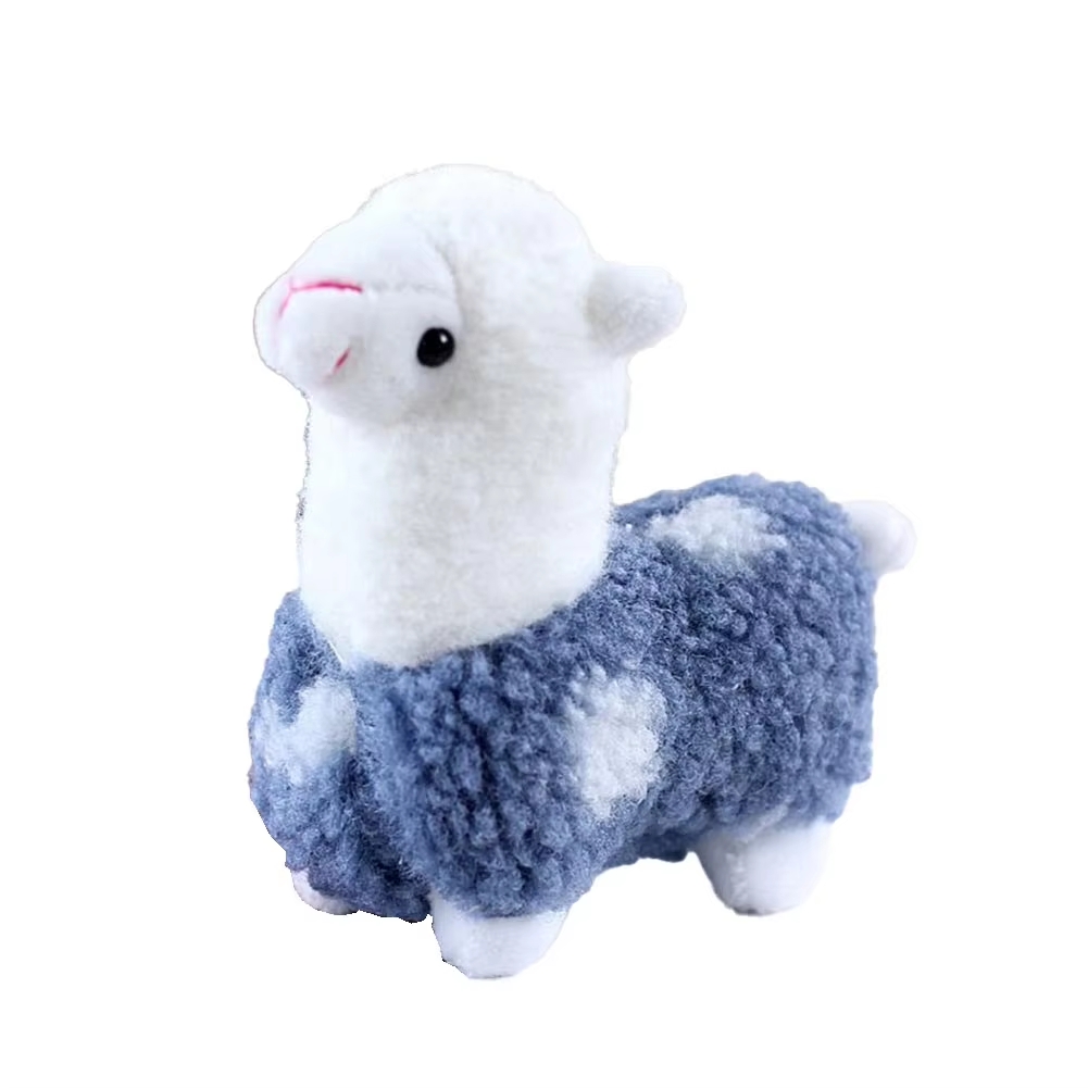 Fluffy Alpaca Plush Toy Keychain Pillow for Kids and Cute Room Decor