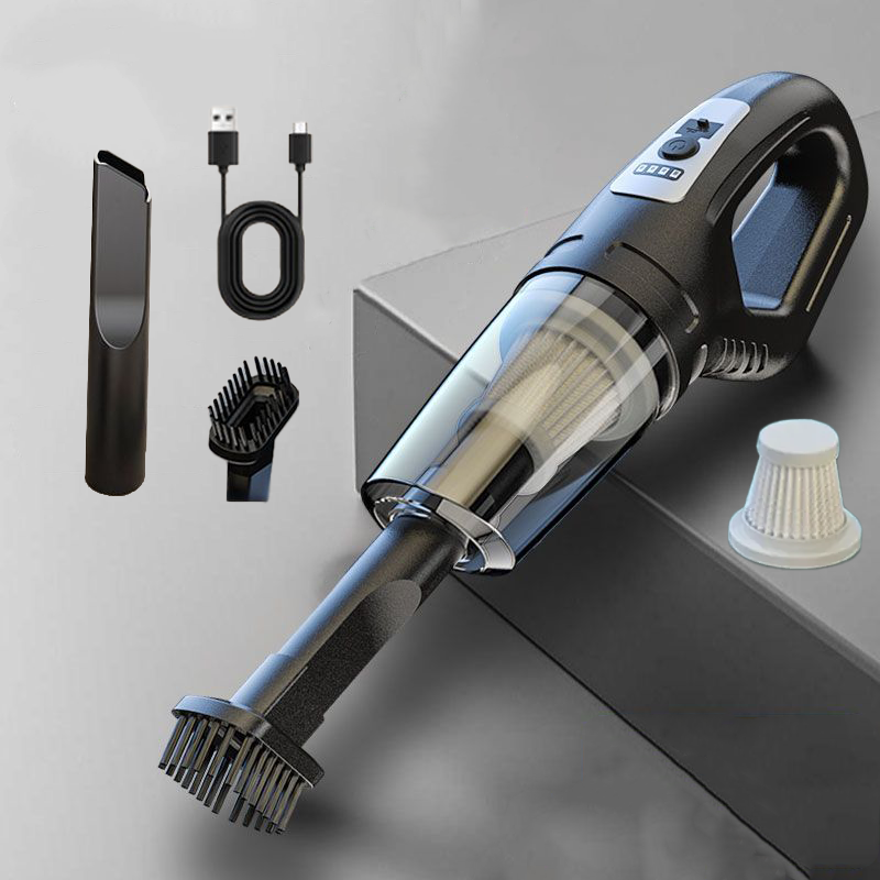 TurboClean Pro Cordless Car Vacuum Cleaner with Powerful Suction & USB Rechargeable Design