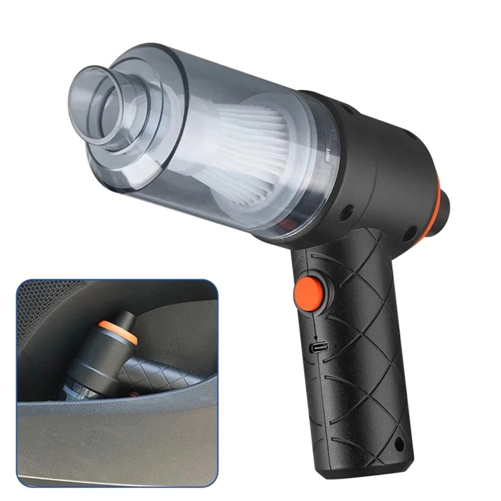 TurboClean Pro Cordless Car Vacuum Cleaner with High Power Suction