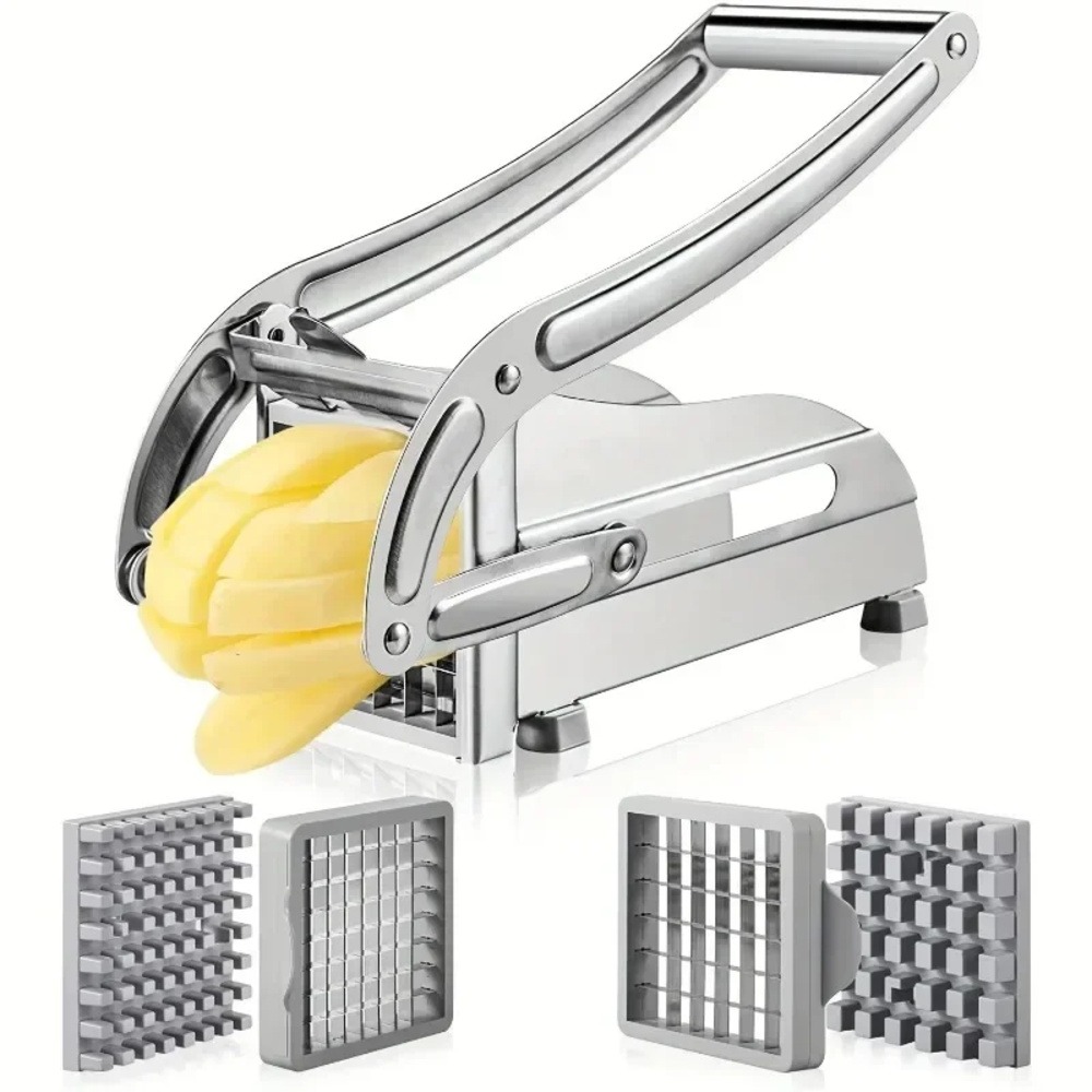 Manual Stainless Steel Vegetable Slicer & Multifunctional Kitchen Tool for Effortless Cutting