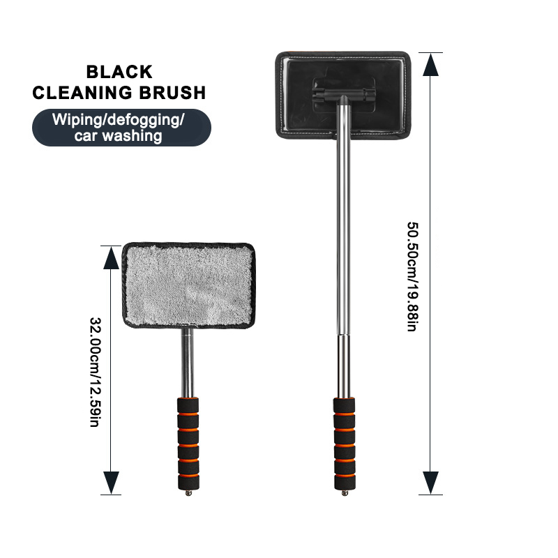 Car Front Windshield Defogging Brush Retractable Glass Cleaner with Strong Absorption for Home & Auto Use