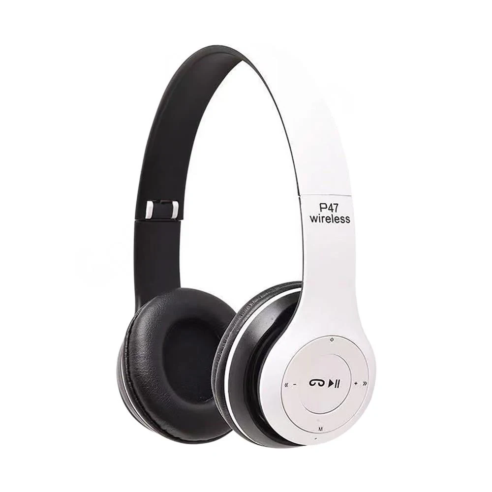 P47 Wireless Bluetooth Headset Stereo Folding Over Ear Headphones for Sports, Gaming & Phone