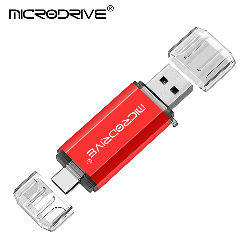 Dual-Port Type C USB Flash Drive - 2-in-1 OTG Pen Drive for Phones & PCs