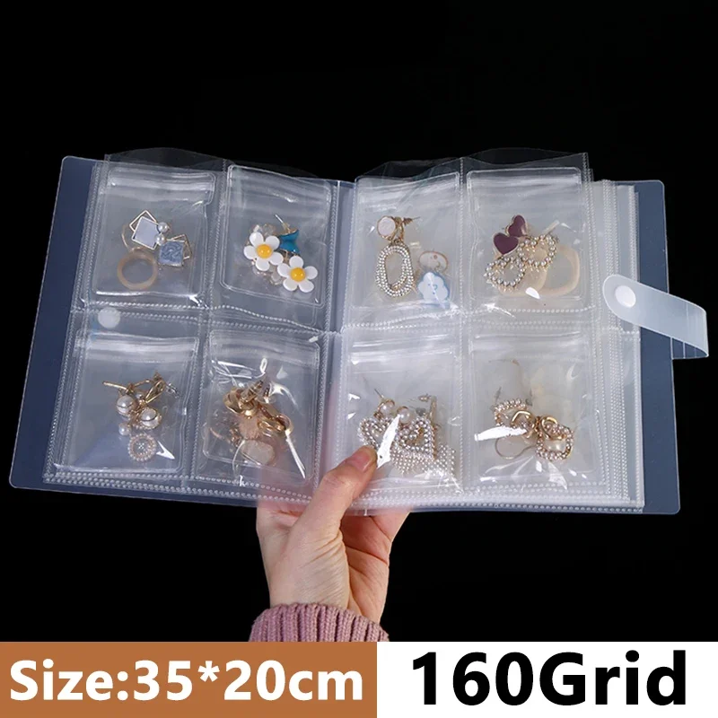 Jewelry Anti-Oxidation Bag, Desktop Drawer Organizer for Earrings, Rings, Bracelets, Jewelry Storage Album