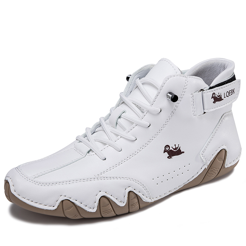 Leather Casual Shoes for Men, Comfortable Outdoor Walking Sneakers, Luxury Loafers Boots New In Fashion
