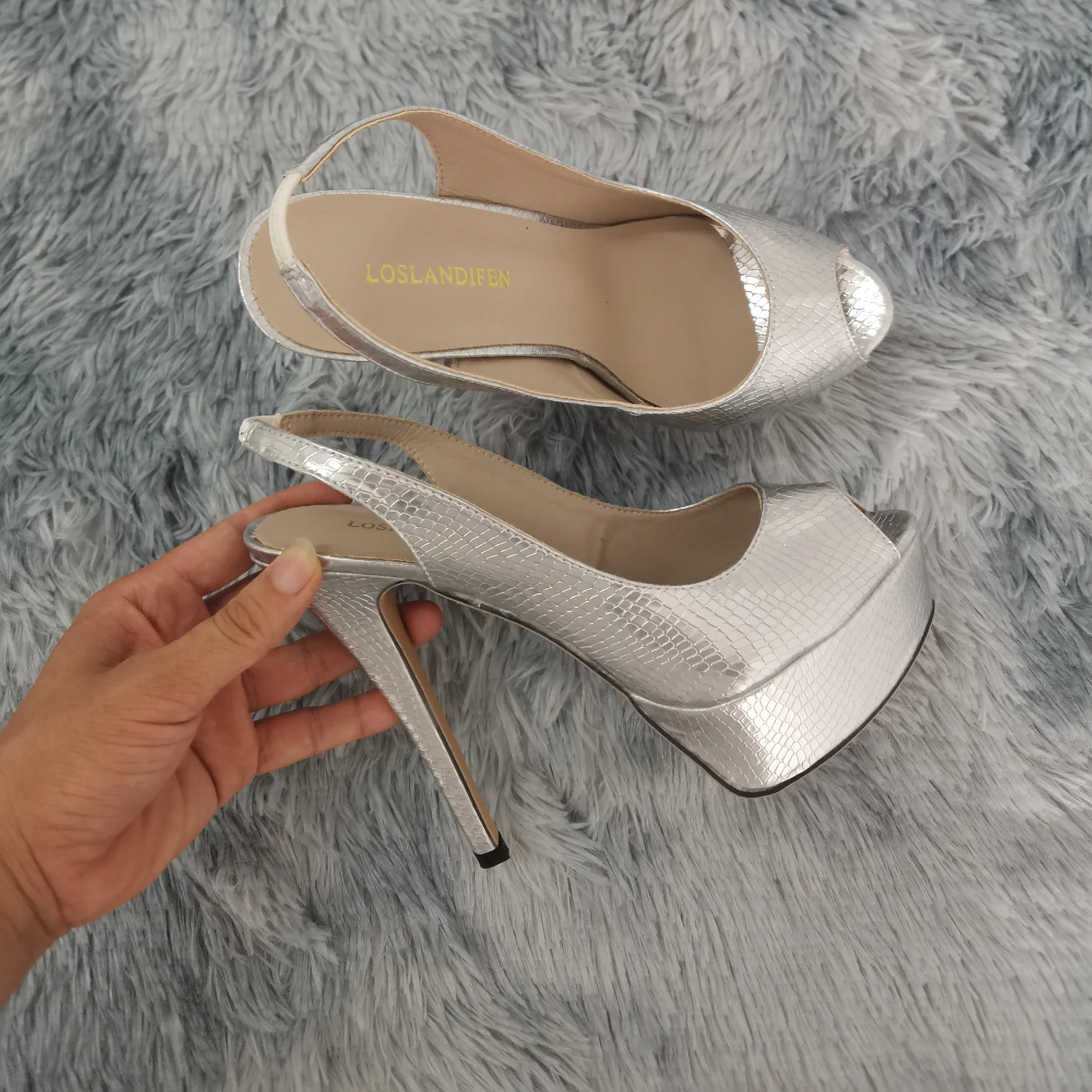 Sexy Open Toe Platform Sandals, New Women Sandals, High Heels, Gladiator Party Dress Shoes, Red Wedding Shoes