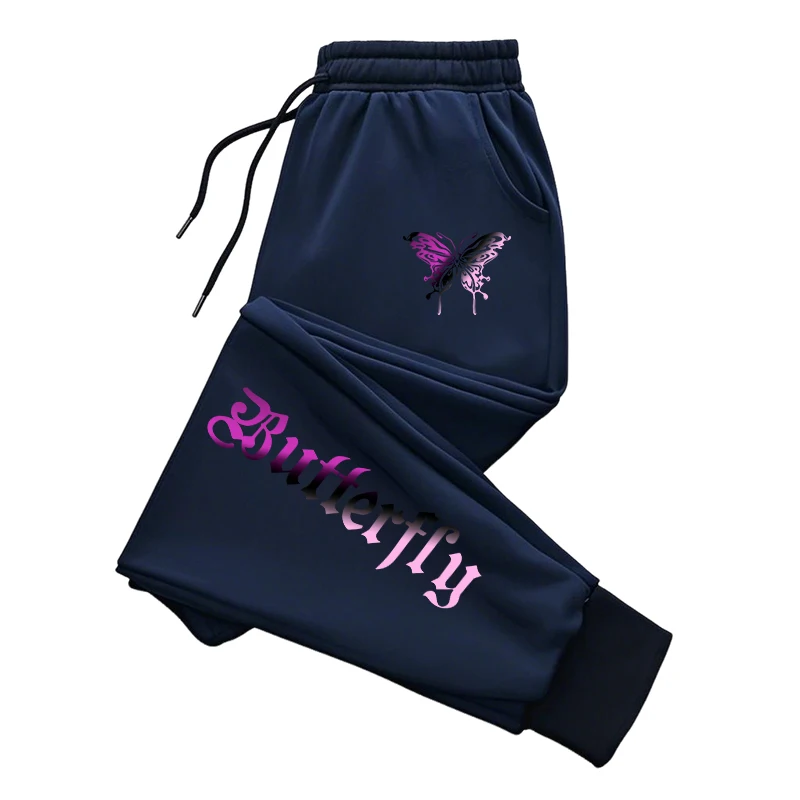 Women's Sweatpants for Autumn, Casual Jogger Pants, Letter Print Trousers, Home and Outdoor Sport Streetwear