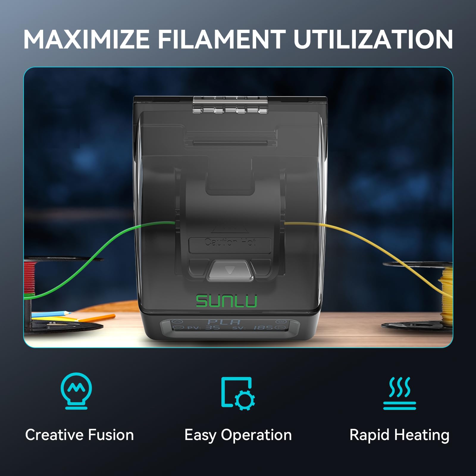 Filament Connector, Fast Welding Sleeve Splicer for Nylon Filament Repairs