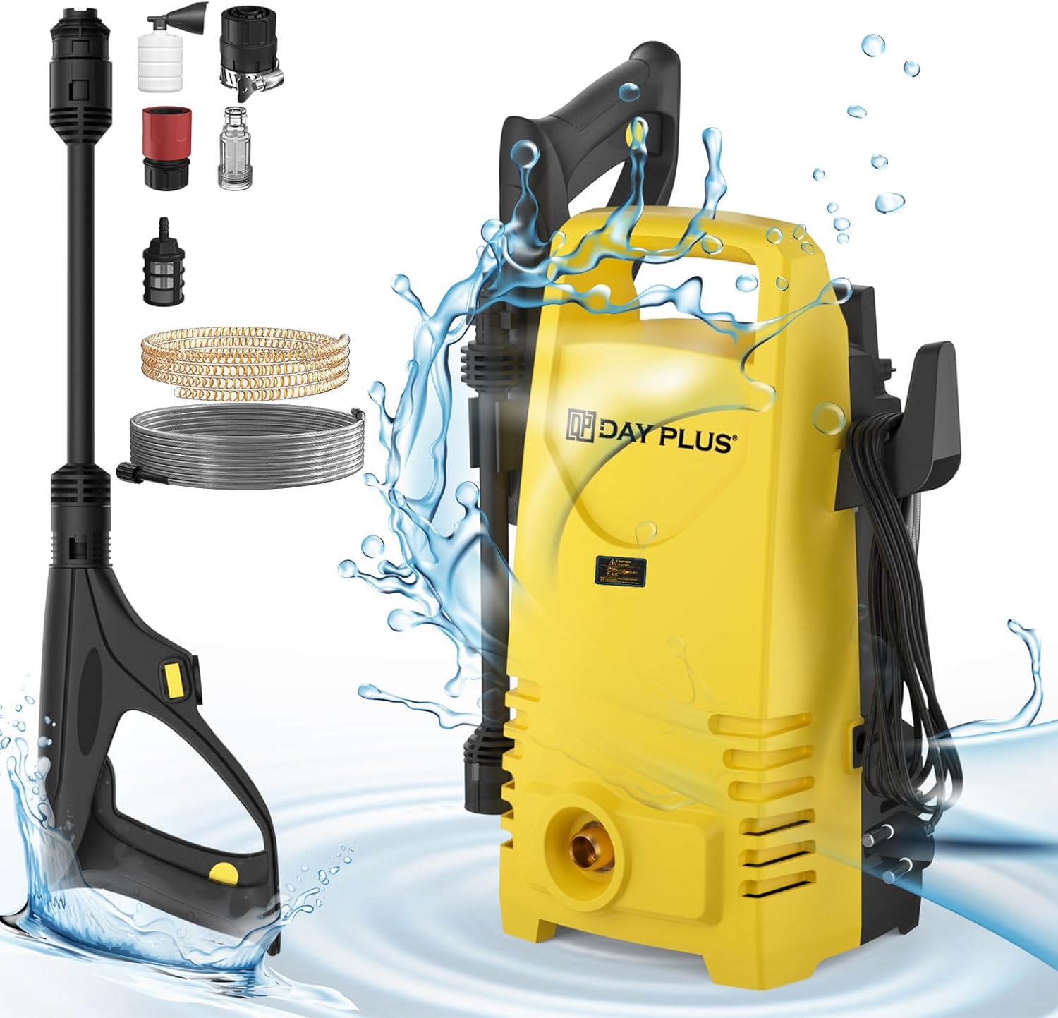 Portable High Power Electric Jet Washer, Power Jet Nozzle for Patio, Car, Driveway & Garden Cleaning