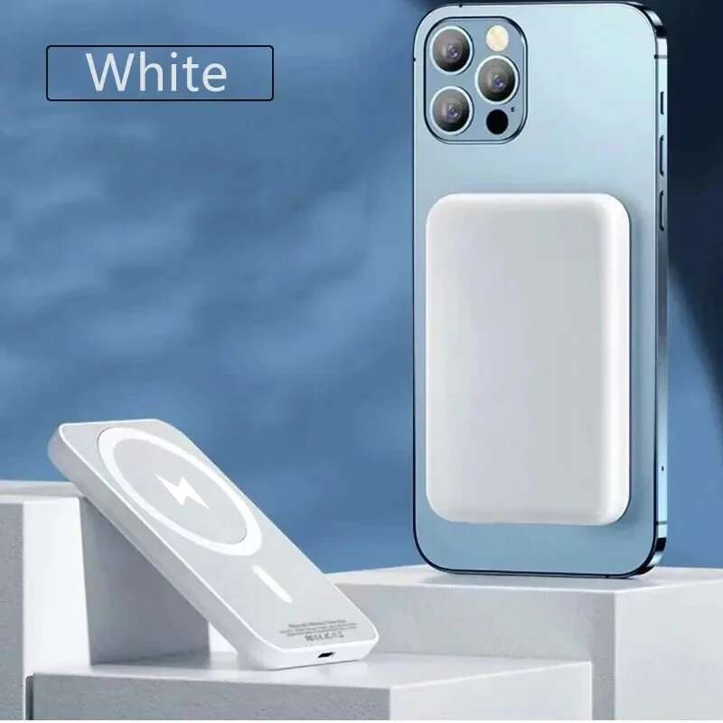 Portable For MagSafe Power Bank, Wireless Charger, Magnetic Battery Pack, Auxiliary External Backup