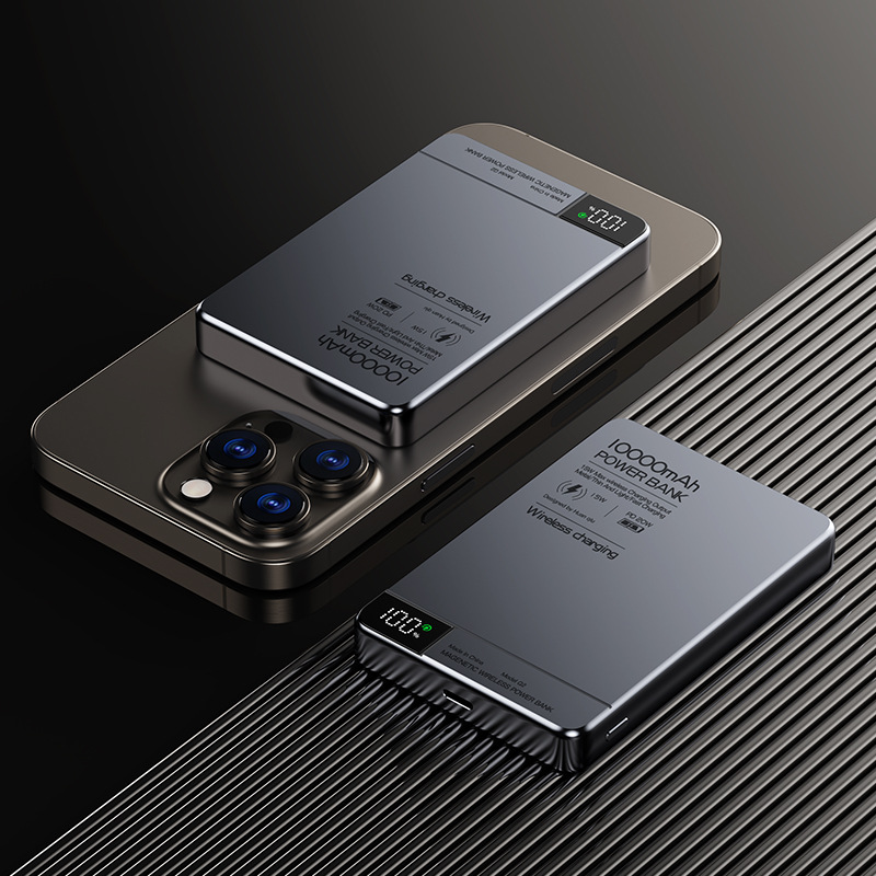 Super Fast Charging Power Bank Magnetic , Wireless Charger Powerbank For Magsafe, iPhone Samsung Huawei Xiaomi