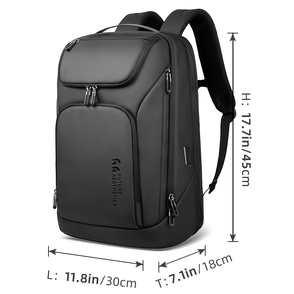 Waterproof Travel Backpack for Men, Knight Business Laptop Backpack, High Capacity USB Charging Multifunctional Pack