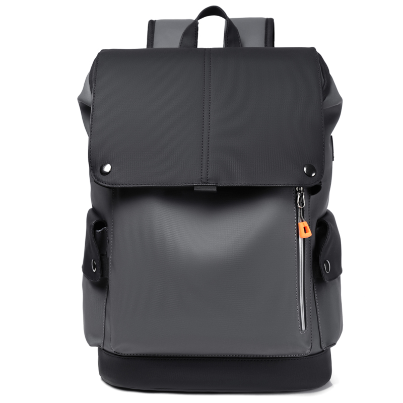 Waterproof High Quality PU Leather Men's Laptop Backpack, Large Business Computer Backpack for Urban Man
