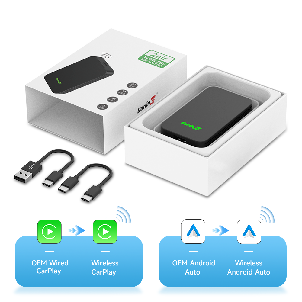 Mini Wireless CarPlay Android Auto Adapter 2Air CarlinKit | Inspire Uplift
