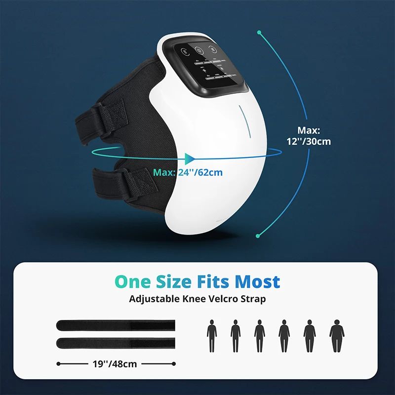 Wireless Heated Knee Massager by Medcursor