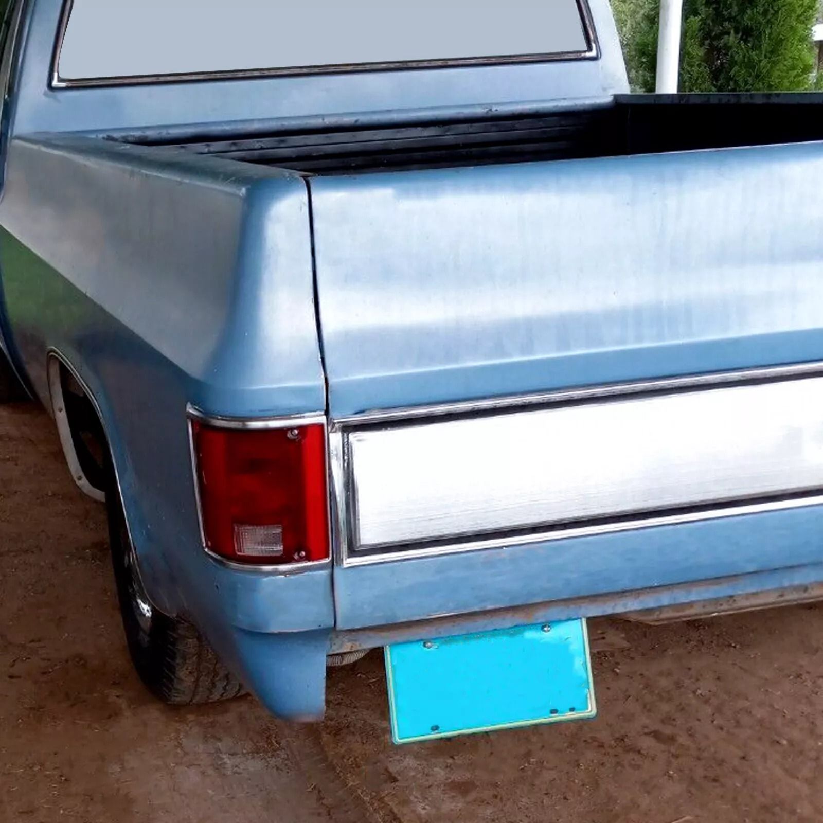 Pair of High-Quality Tail Lights Taillamps w/Chrome Bezel for 73-91 Chevrolet C10 K10 GMC Sierra Durable Waterproof