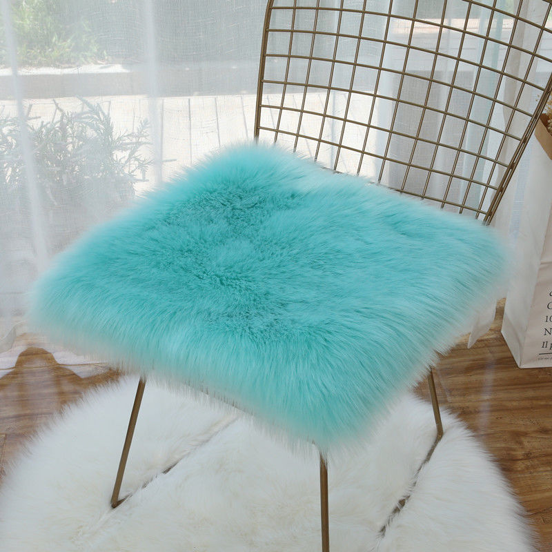 Cushion Plush Seat Pad Breathable Non Slip Mat for Bedroom Stool Sofa Decor Bay Window
