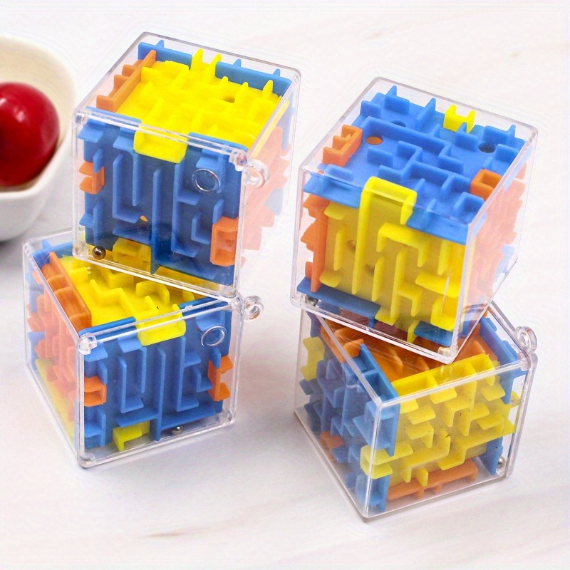 Mini Rolling Ball 3D Maze Puzzle Toys Brain Teasers Educational Decompression Toys for Kids Hand Game