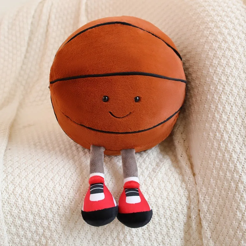 Fun Football Doll and Basketball Plush Toy, Comfortable Pillow, Interactive Dog and Cat Toy, Pet Ball for Play