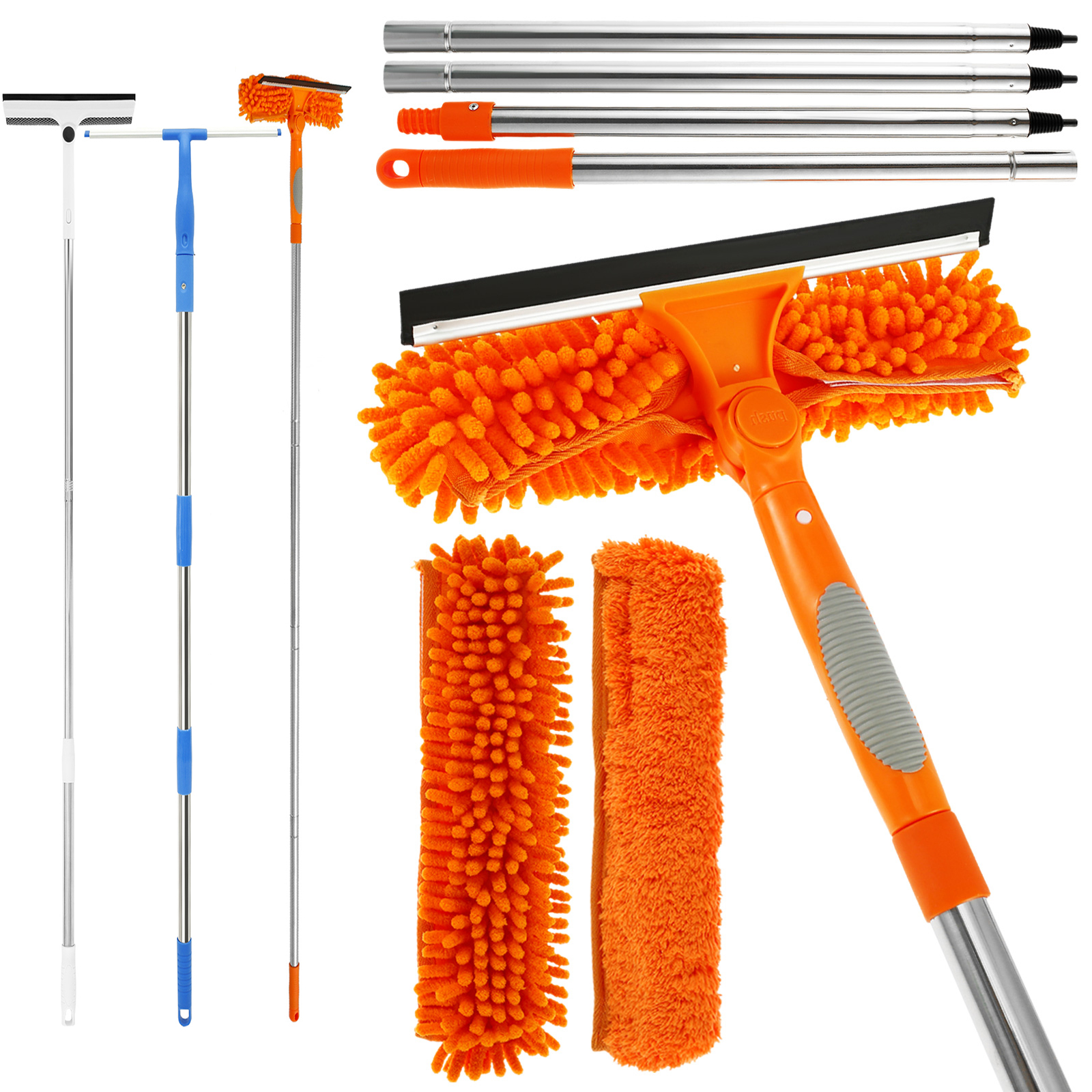 Window Extenable Cleaner Extendable Window Cleaner Tools Set, Rotatable Mop | Inspire Uplift